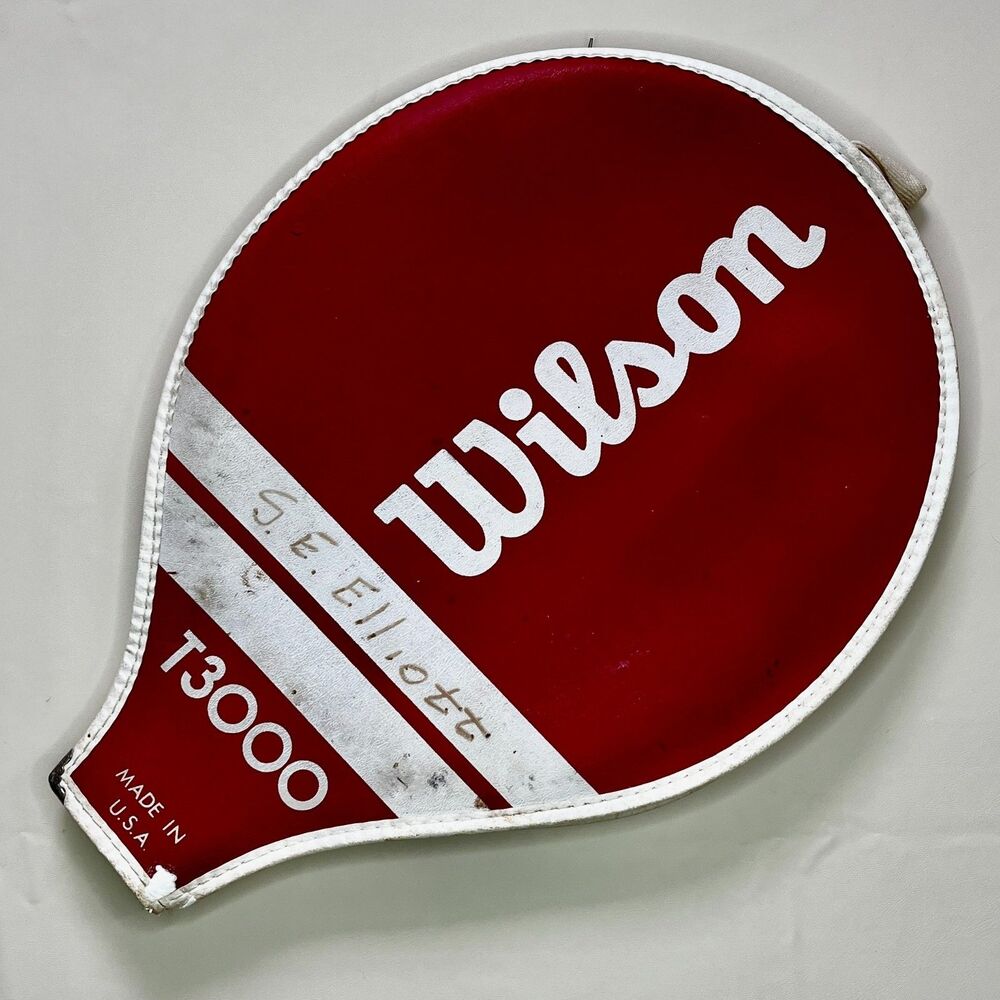 Vintage 1970s Wilson T3000 Zippered Tennis Racquet Cover No Strap No Racket